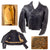 Original German WWII Luftwaffe Pilot / Panzer Tanker Style Private Purchase Double Breasted Brown Leather Jacket Original Items