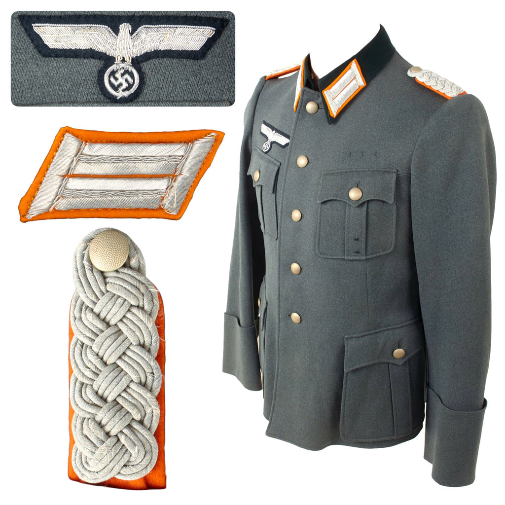 Original German WWII Heer Army Military Police Major der Feldgendarmerie Officer M36 Uniform Tunic Original Items