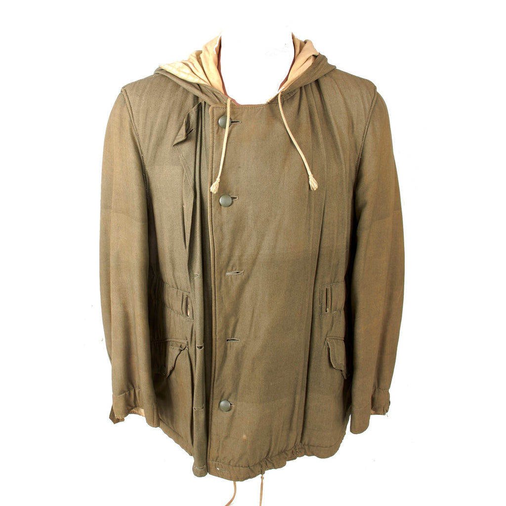 Original German WWII Waffen-SS 1st Pattern "Mouse Gray" Reversible Winter Parka by Klepper-Werke in Size II - Dated 1943 Original Items