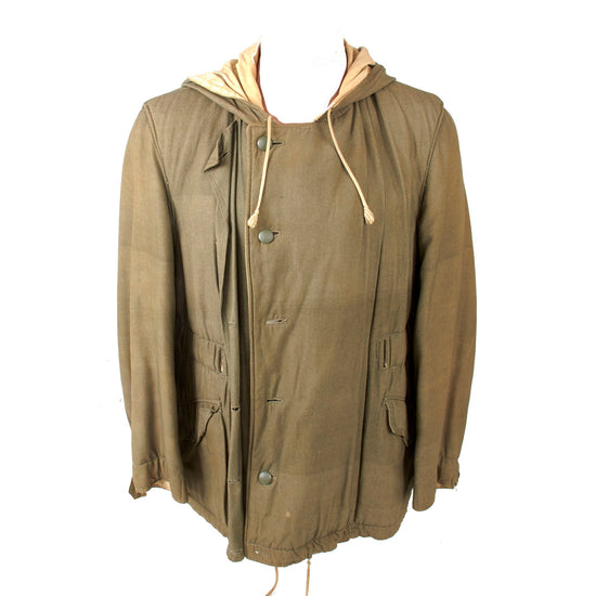 Original German WWII Waffen-SS 1st Pattern "Mouse Gray" Reversible Winter Parka by Klepper-Werke in Size II - Dated 1943 Original Items