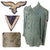 Original German WWII Luftwaffe Gefreiter HBT Reed Green M43 Service Tunic Dated 1944 - Removed Branch Insignia Original Items