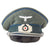 Original German WWII Army Heer Medical Officer Schirmmütze Visor Cap - Marked H39 Original Items
