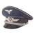 Original German WWII Luftwaffe Officer Schirmmütze Visor Cap by Ce-Ha Prima with Embroidered Bullion Insignia Original Items