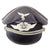 Original German WWII Luftwaffe Officer Schirmmütze Visor Crush Cap with Early "Droop-Tail" Eagle - Size 56 Original Items