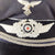 Original German WWII Luftwaffe Officer Schirmmütze Visor Crush Cap with Early "Droop-Tail" Eagle - Size 56 Original Items
