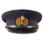 Original WWII Imperial Japanese Navy IJN Officer Visor Cap with Directly Embroidered Kanji Markings