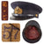 Original WWII Imperial Japanese Navy IJN Officer Visor Cap with Directly Embroidered Kanji Markings