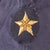 Original Japanese WWII Naval Officer’s Black Wool Forage Cap with Oilcloth Sweatband & Embroidered Officer’s Star Original Items