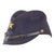 Original Japanese WWII Naval Officer’s Black Wool Forage Cap with Oilcloth Sweatband & Embroidered Officer’s Star Original Items
