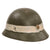 Original Imperial Japanese Army WWII Type 90 Last Ditch Helmet with Factory Badge & Recognition Stripe - Liner & Chinstrap