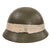 Original Imperial Japanese Army WWII Type 90 Last Ditch Helmet with Factory Badge & Recognition Stripe - Liner & Chinstrap