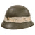 Original Imperial Japanese Army WWII Type 90 Last Ditch Helmet with Factory Badge & Recognition Stripe - Liner & Chinstrap