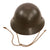 Original Imperial Japanese Army WWII Type 90 Last Ditch Helmet with Painted Kanji Under Rim - Liner & Chinstrap