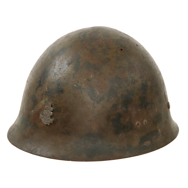 Original WWII Japanese Special Naval Landing Forces (SNLF) Helmet with ...