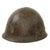 Original WWII Japanese Special Naval Landing Forces (SNLF) Helmet with Metal Badge Insignia & Liner - Partial Chinstrap Original Items