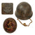Original WWII Japanese Special Naval Landing Forces (SNLF) Helmet with Metal Badge Insignia & Liner - Partial Chinstrap Original Items