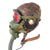 Original U.S. WWII Army Air Forces Aviator Flight Helmet Set - M-1944 Goggles, A-14 Mask with Box, A-11 Helmet, and Throat Mic Original Items
