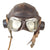 Original British WWII RAF Type C Leather Flying Helmet with Post-WWII RAF Mk VII Style Flying Goggles by Stadium - Great Display Set Original Items
