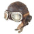 Original British WWII RAF Type C Leather Flying Helmet with Post-WWII RAF Mk VII Style Flying Goggles by Stadium - Great Display Set Original Items
