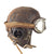 Original British WWII RAF Type C Leather Flying Helmet with Post-WWII RAF Mk VII Style Flying Goggles by Stadium - Great Display Set Original Items