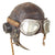 Original British WWII RAF Type C Leather Flying Helmet with Post-WWII RAF Mk VII Style Flying Goggles by Stadium - Great Display Set Original Items