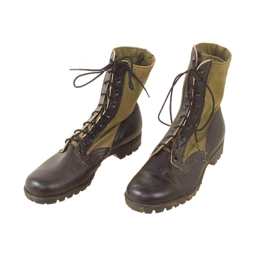 Original U.S. Vietnam War Jungle Boots - Rare 2nd Pattern - Size 11N - Dated October 1965