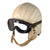 Original U.S. Air Force Cold War B-52 Nuclear Force MB-3 Leather Flying Helmet with Sun Wind and Dust Goggles Original Items
