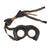 Original Imperial German WWI Luftstreitkräfte Pilot Helmet with PRYM Snaps & Facial Goggles Original Items