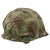 Original U.S. Korean War USMC M1 Helmet with Westinghouse / CAPAC Liner and Heavily Repaired 1st Pattern USMC Camouflage “Frogskin” Cover - Complete Original Items