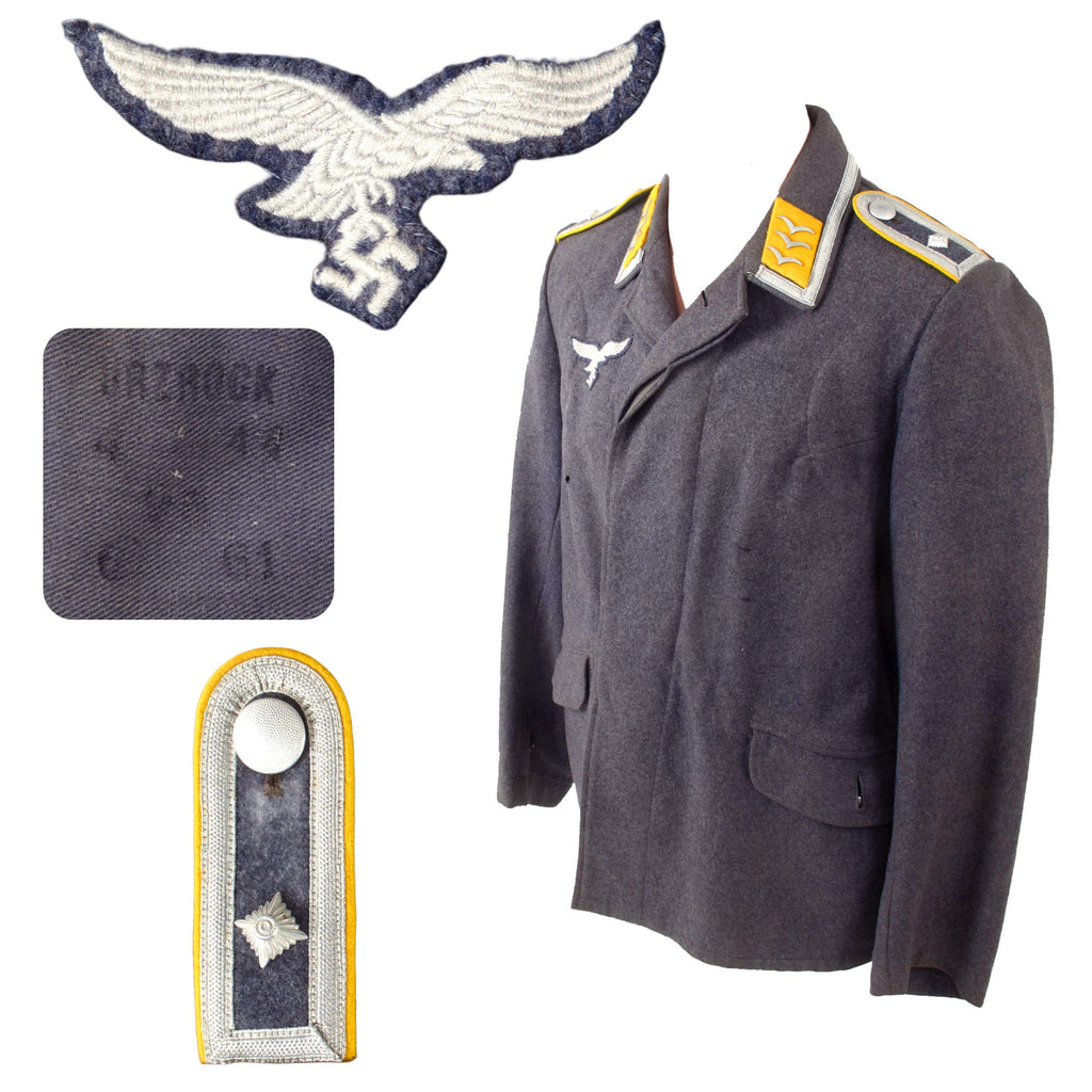 Original German WWII Luftwaffe Flight Branch Feldwebel NCO Fliegerbluse Uniform Tunic with LBA Marking - Dated 1940 Original Items