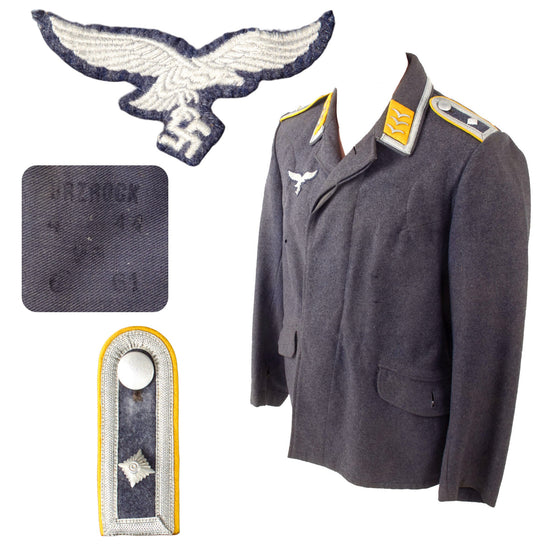 Original German WWII Luftwaffe Flight Branch Feldwebel NCO Fliegerbluse Uniform Tunic with LBA Marking - Dated 1940 Original Items