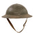 Original U.S. WWII Complete M1917A1 Kelly Helmet with Textured Paint - Stamped with Company Logo from WWII Period