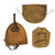 Original U.S. Pre-WWI & WWI Unit-Marked Field Gear Lot - Service-Worn Early Eagle Snap Equipment - Eight Pieces Total Original Items