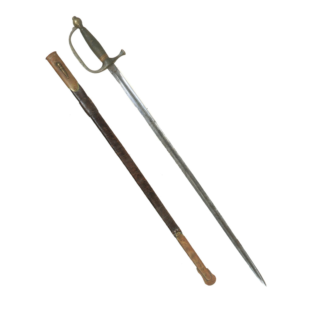 Original U.S. Civil War M-1840 Army NCO's Sword by Collins & Co. with Leather Scabbard - Dated 1862 Original Items