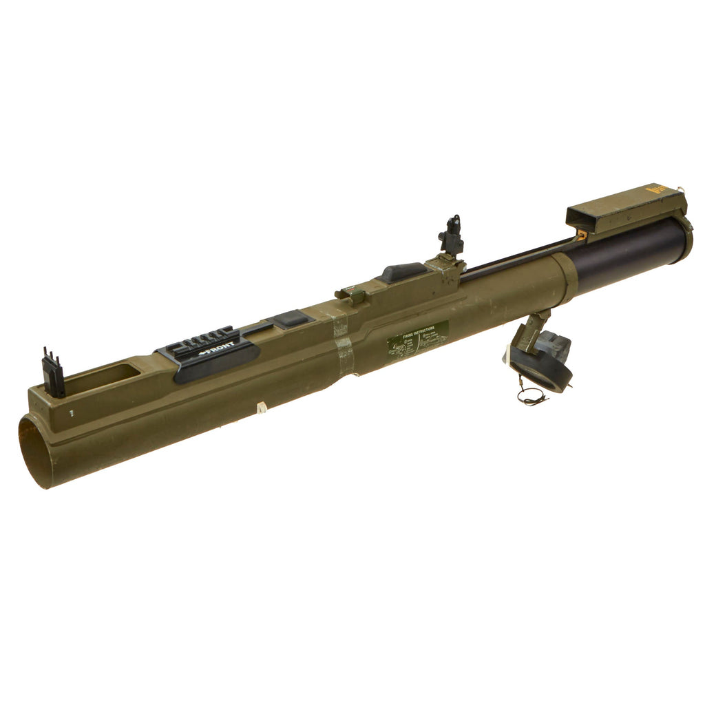 Original U.S. Global War on Terror INERT M72A7 Light Anti-Tank Weapon LAW Rocket Propelled Grenade Launcher With Picatinny Rail and Sling Assembly - Dated 2007 Original Items