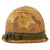 Original U.S. Vietnam War M1 Helmet with Mitchell Camouflage Cover and Drill-Instructor Marked Liner Original Items