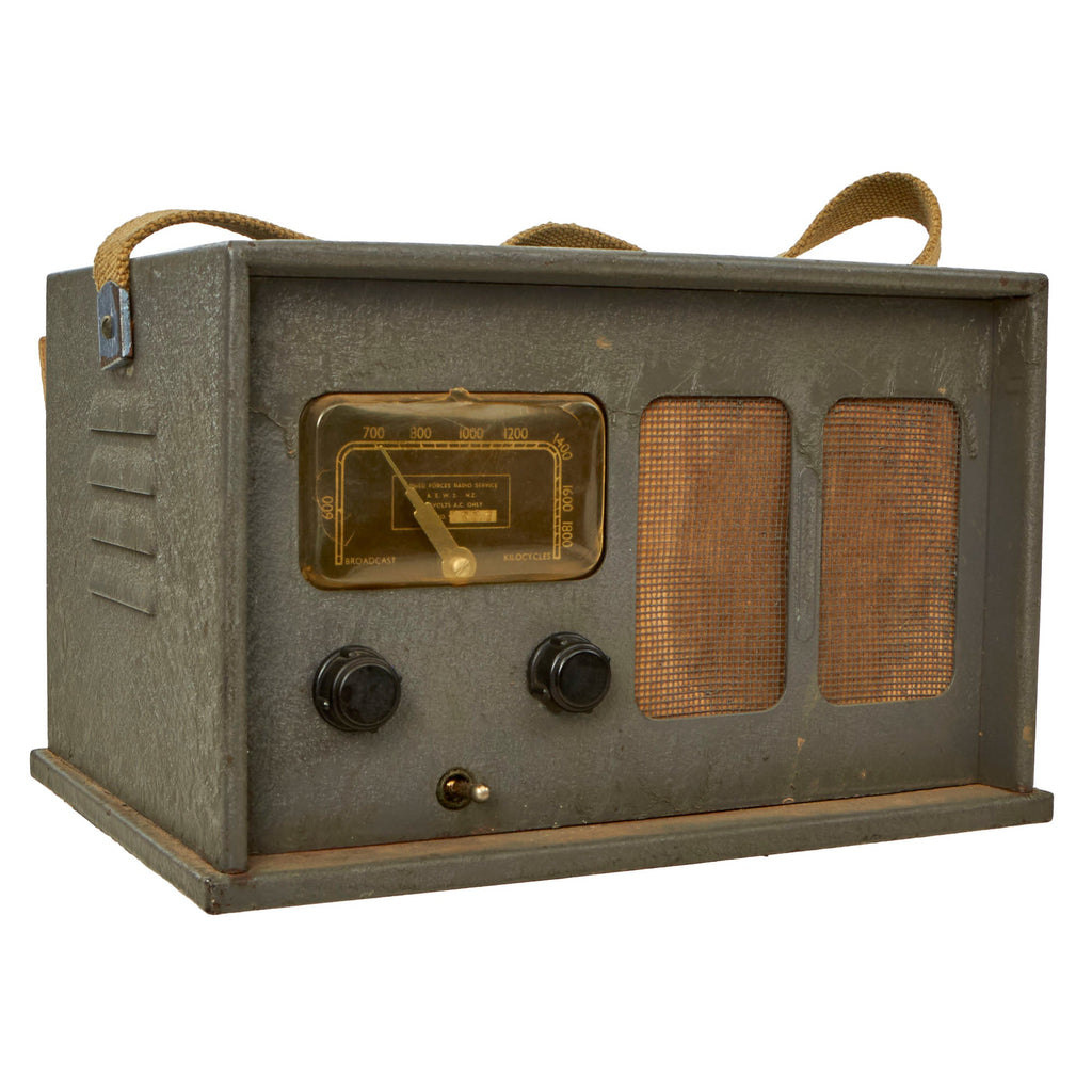 Original New Zealand WWII Rare Functional Armed Forces Radio A.E.W.S. AEW2 “Comfort Radio” with Vacuum Tubes Original Items
