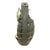 Original U.S. WWII Inert MkII Pineapple Grenade with Yellow Ring & M10A2 Fuze Cutaway Visual Training Aid from Aberdeen Proving Grounds Original Items