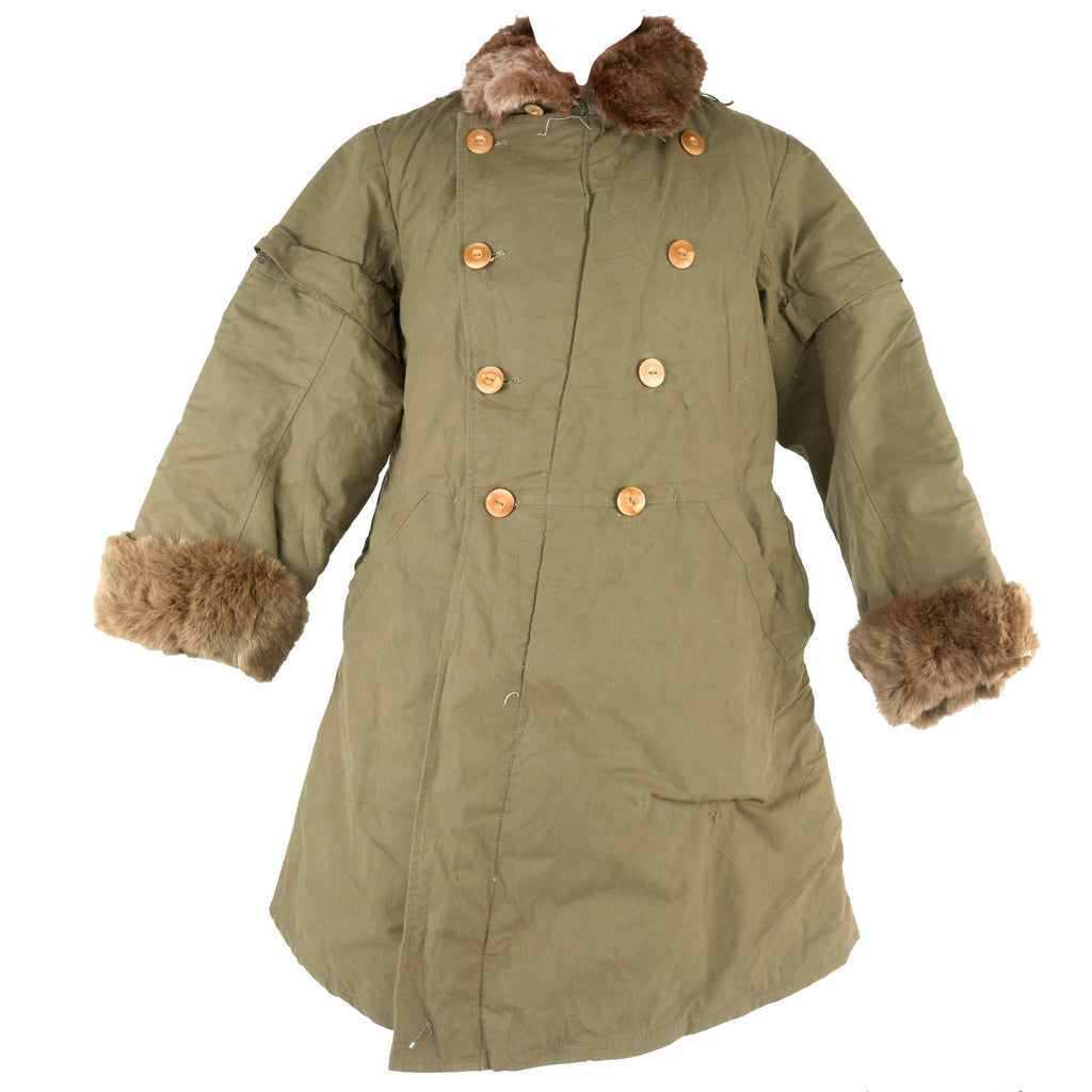 Original Imperial Japanese Army WWII Quilted Rabbit Fur Lined