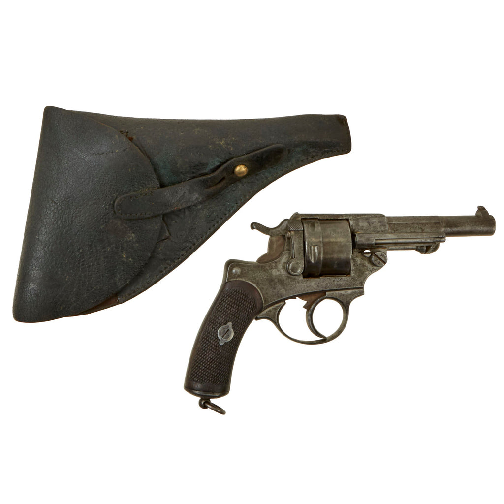 Original French MAS Modèle 1873 Chamelot-Delvigne 11mm Revolver Dated 1884 with M1873 Holster - Matching Serial J 22971 Original Items