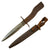 Original Imperial German WWI DEMAG Style Crank Handle Ersatz Trench Knife Bayonet with Scabbard Original Items
