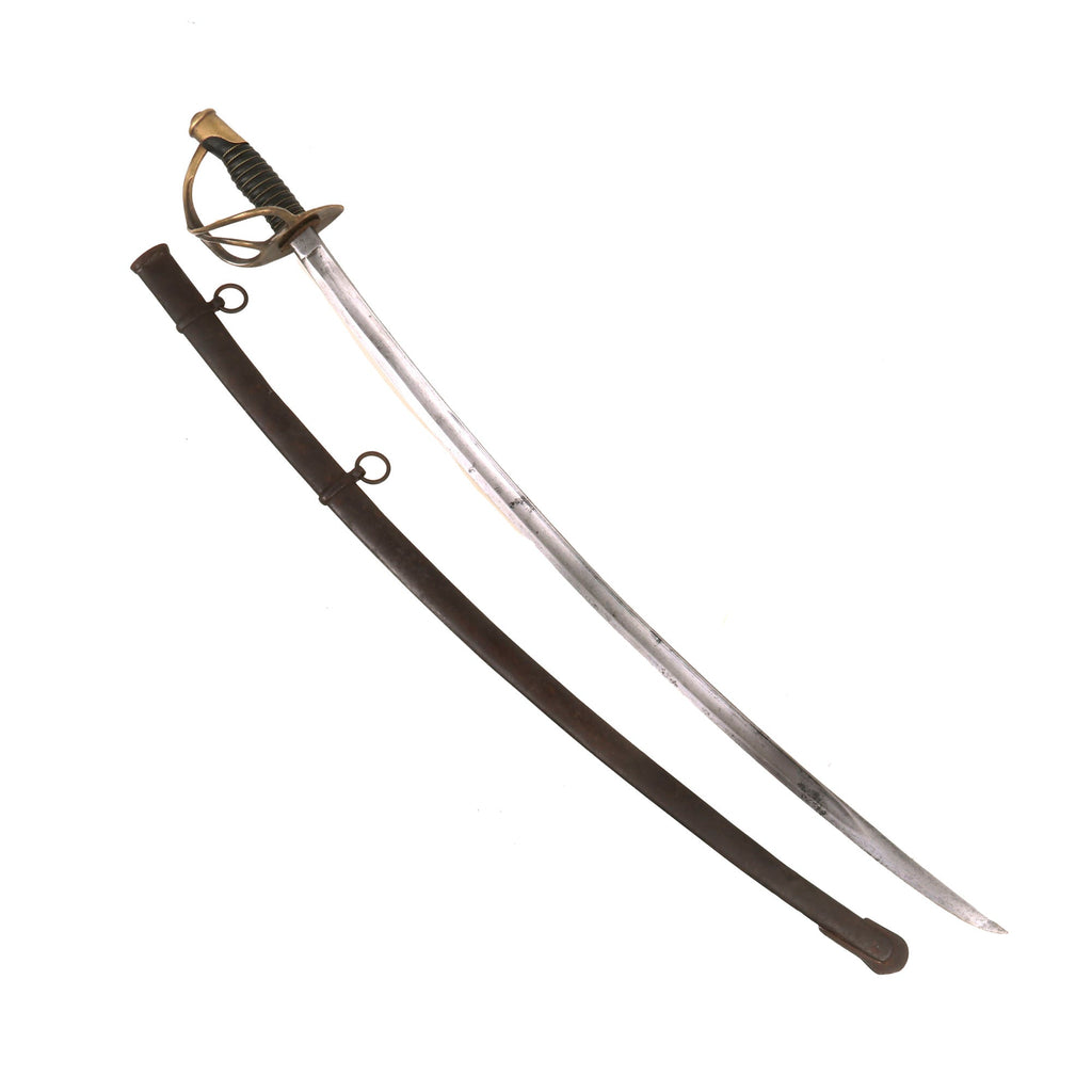 Original U.S. Civil War M1860 Light Cavalry Saber by Ames Mfg. Co. with Scabbard - Dated 1865 Original Items