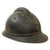 Original French WWI Issue Model 1915 Adrian Helmet Shell in Horizon Blue with Infantry RF Badge Original Items