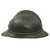 Original French WWI Issue Model 1915 Adrian Helmet Shell in Horizon Blue with Infantry RF Badge Original Items