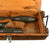 Original U.S. Deactivated M20 A1 3.5 Inch Super Bazooka Rocket Launcher by Firestone with Three Inert Rockets and Custom Transit Chests Original Items