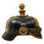 Original German WWI Prussian M1895 Artillery Pickelhaube Helmet Dated 1916 with Unit Markings - 69th Infantry Regiment - Kugelhelm Original Items