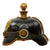 Original German WWI Prussian M1895 Artillery Pickelhaube Helmet Dated 1916 with Unit Markings - 69th Infantry Regiment - Kugelhelm Original Items