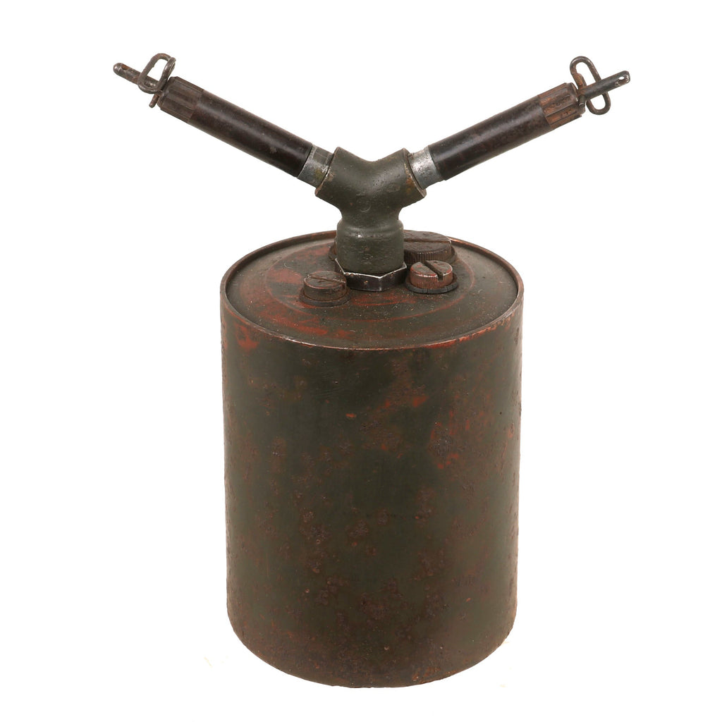 Original German WWII Inert 1941 dated Bouncing Betty S-Mine by Märkische Maschinenbau-Anstalt Teutonia of Frankfurt Original Items