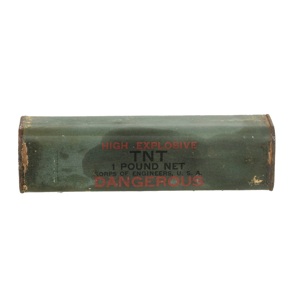 Original U.S. WWII Corps of Engineers High Explosive TNT 1 Pound Block - INERT Original Items