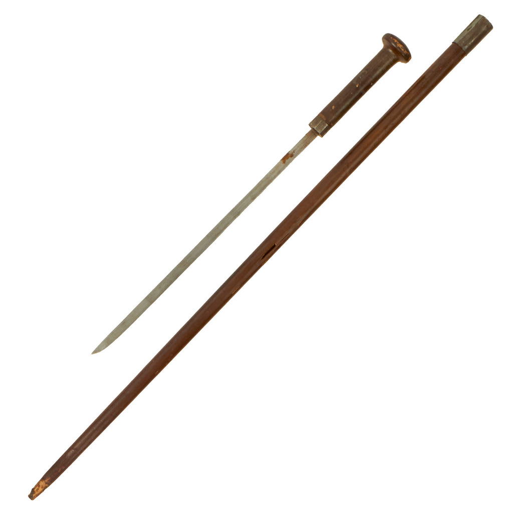 Original British Mid-19th Century Crude Sword Cane Original Items